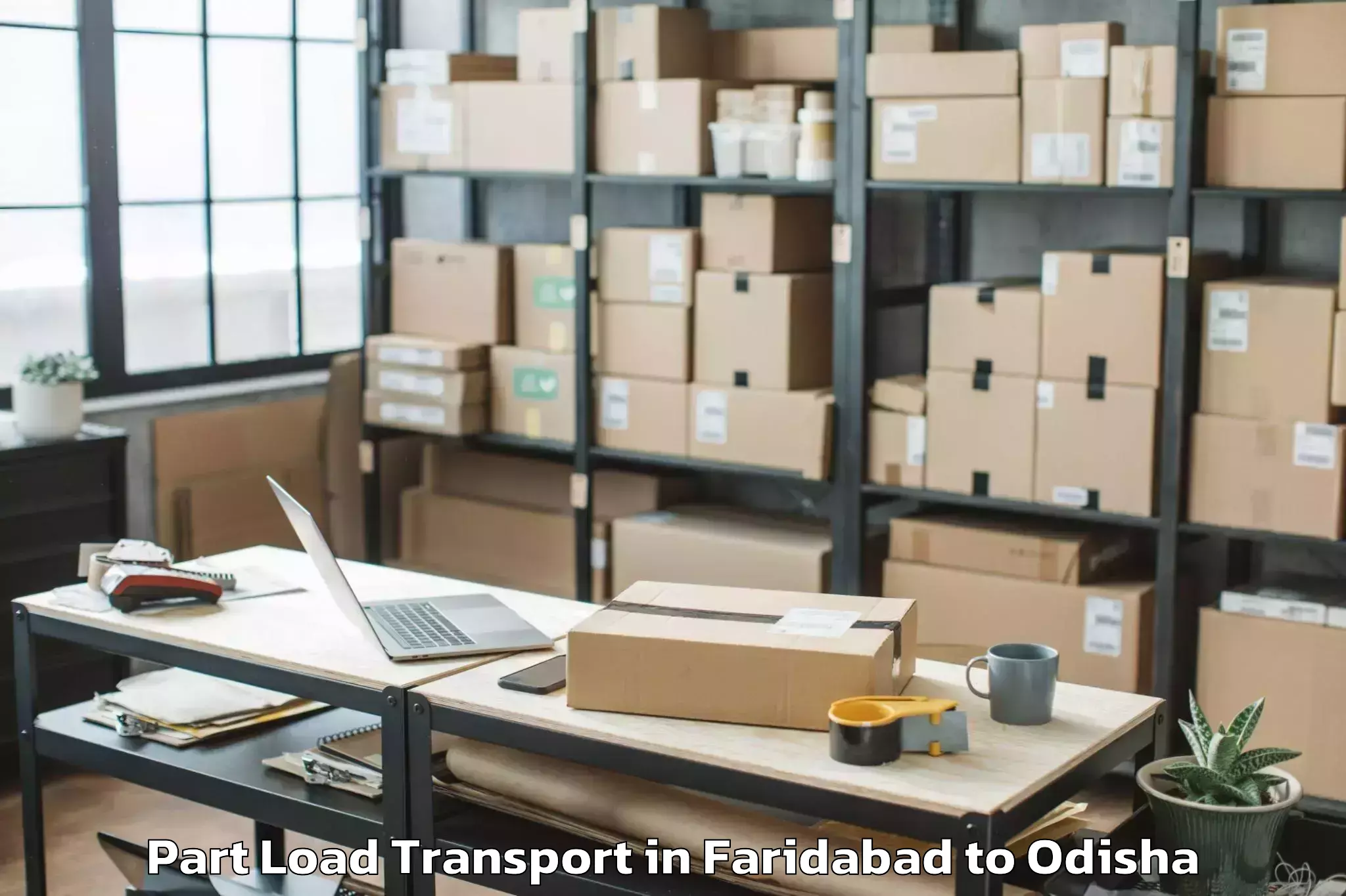 Quality Faridabad to Raruan Part Load Transport